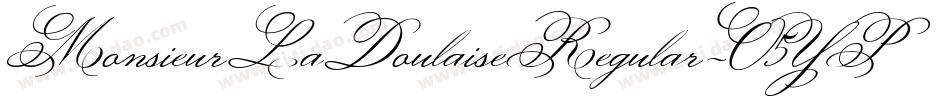MonsieurLaDoulaiseRegular-O5YP字体转换
