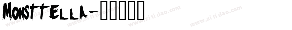 Monsttella字体转换