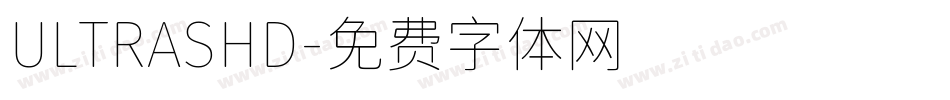 ULTRASHD字体转换