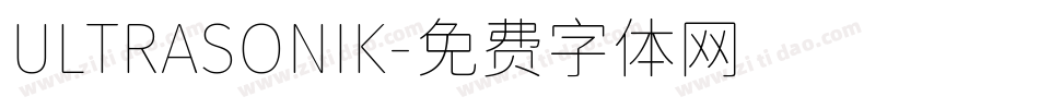 ULTRASONIK字体转换
