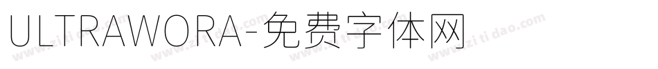 ULTRAWORA字体转换