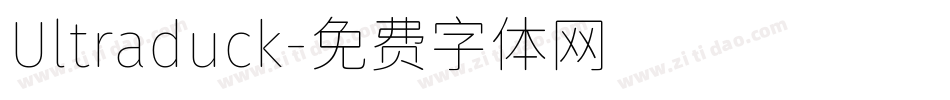 Ultraduck字体转换