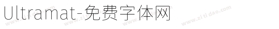 Ultramat字体转换