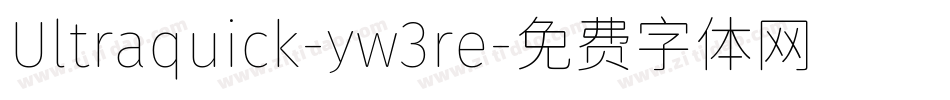 Ultraquick-yw3re字体转换