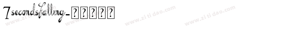 7SecondsFalling字体转换