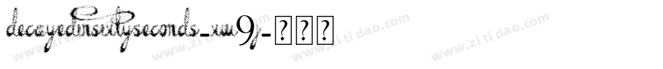 DecayedInSixtySeconds-xw9j字体转换