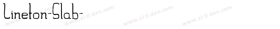 Lineton-Slab字体转换