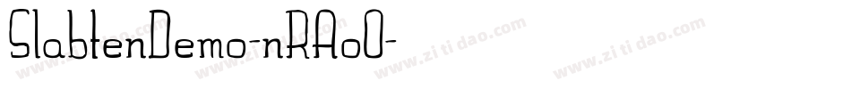 SlabtenDemo-nRAo0字体转换