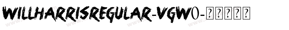 WillHarrisRegular-VGw0字体转换