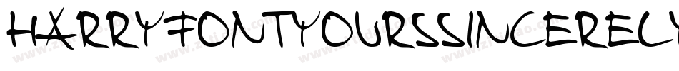 HarryFontYourssincerelylarry-3Kwz字体转换