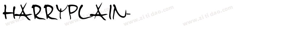 HarryPlain字体转换