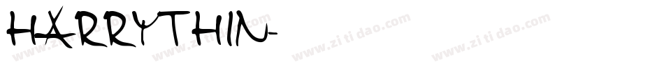 HarryThin字体转换