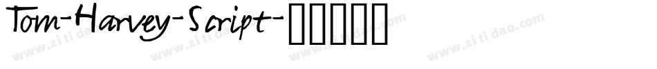 Tom-Harvey-Script字体转换
