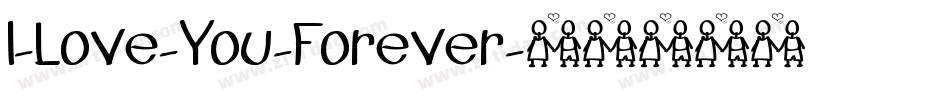 I-Love-You-Forever字体转换