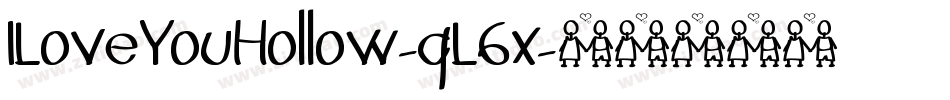 ILoveYouHollow-qL6x字体转换