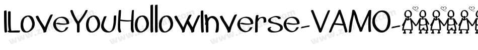 ILoveYouHollowInverse-VAM0字体转换