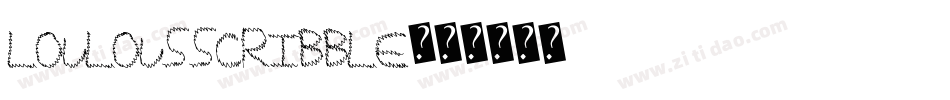 LoulousScribble字体转换