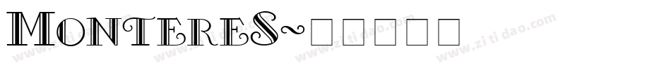 MontereS字体转换