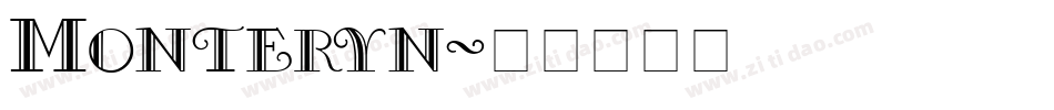 Monteryn字体转换