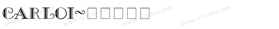 carloi字体转换