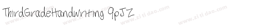 ThirdGradeHandwriting-9pJZ字体转换