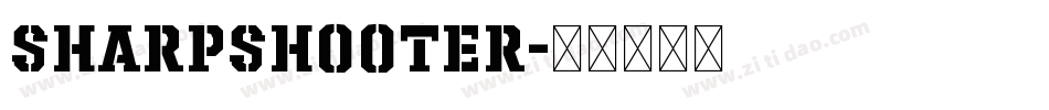 sharpshooter字体转换