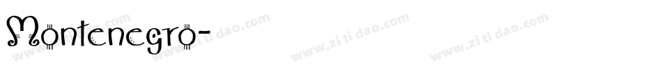 Montenegro字体转换