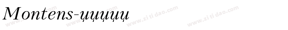 Montens字体转换