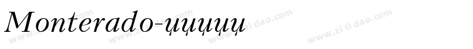 Monterado字体转换