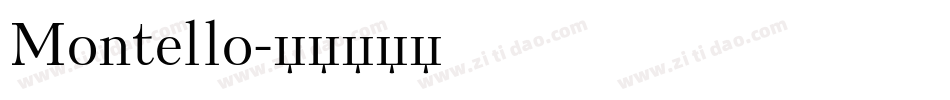 Montello字体转换