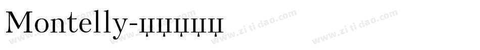 Montelly字体转换