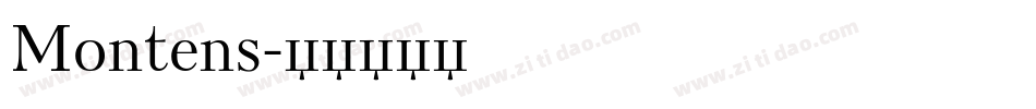 Montens字体转换