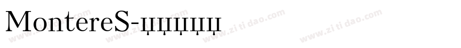 MontereS字体转换