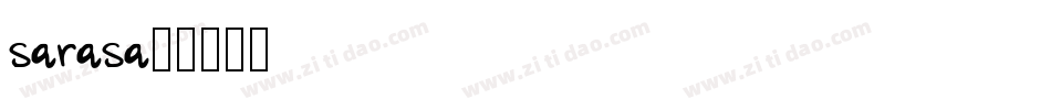 sarasa字体转换