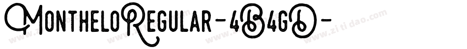 MontheloRegular-4B4gD字体转换