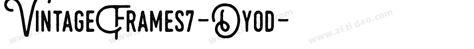 VintageFrames7-Dy0d字体转换