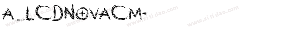a_LCDNovaCm字体转换