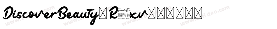 DiscoverBeauty-R1xv字体转换