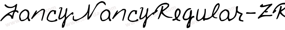 FancyNancyRegular-ZRKZ字体转换