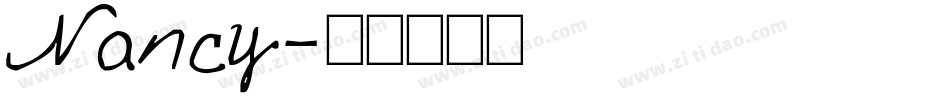 Nancy字体转换
