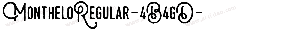 MontheloRegular-4B4gD字体转换