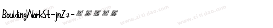 BouldingWorkSt-jnZ7字体转换