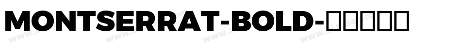 MONTSERRAT-BOLD字体转换
