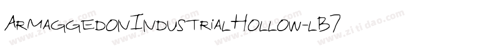 ArmaggedonIndustrialHollow-lB7w字体转换