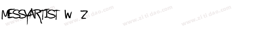 MessyArtist-w51Z字体转换