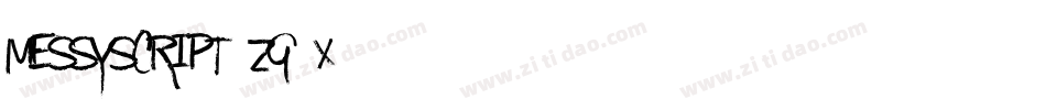 MessyScript-zg2X字体转换