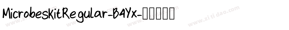 MicrobesKitRegular-B4Yx字体转换