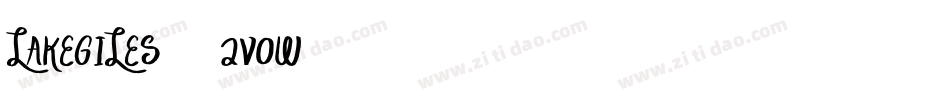 LakeGiles-2V0w字体转换