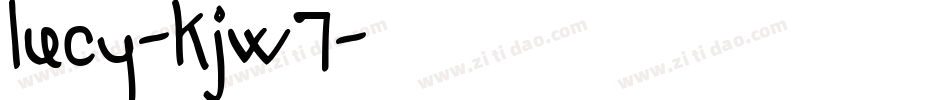 Lucy-KJw7字体转换