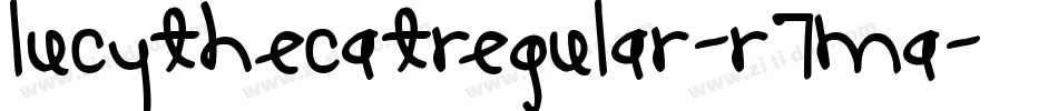 LucythecatRegular-R7mA字体转换
